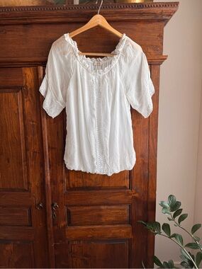 Bellambra White Silk Blouse